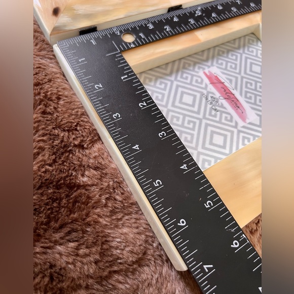 Natural Horn Hinged 4x6 Picture Dual Frame Home Table Decor Ivory Tan - Picture 16 of 17